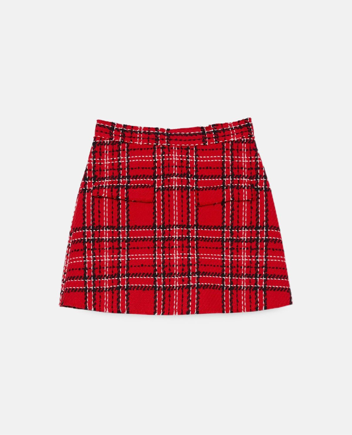 Váy quần vải tweed họa tiết tartan