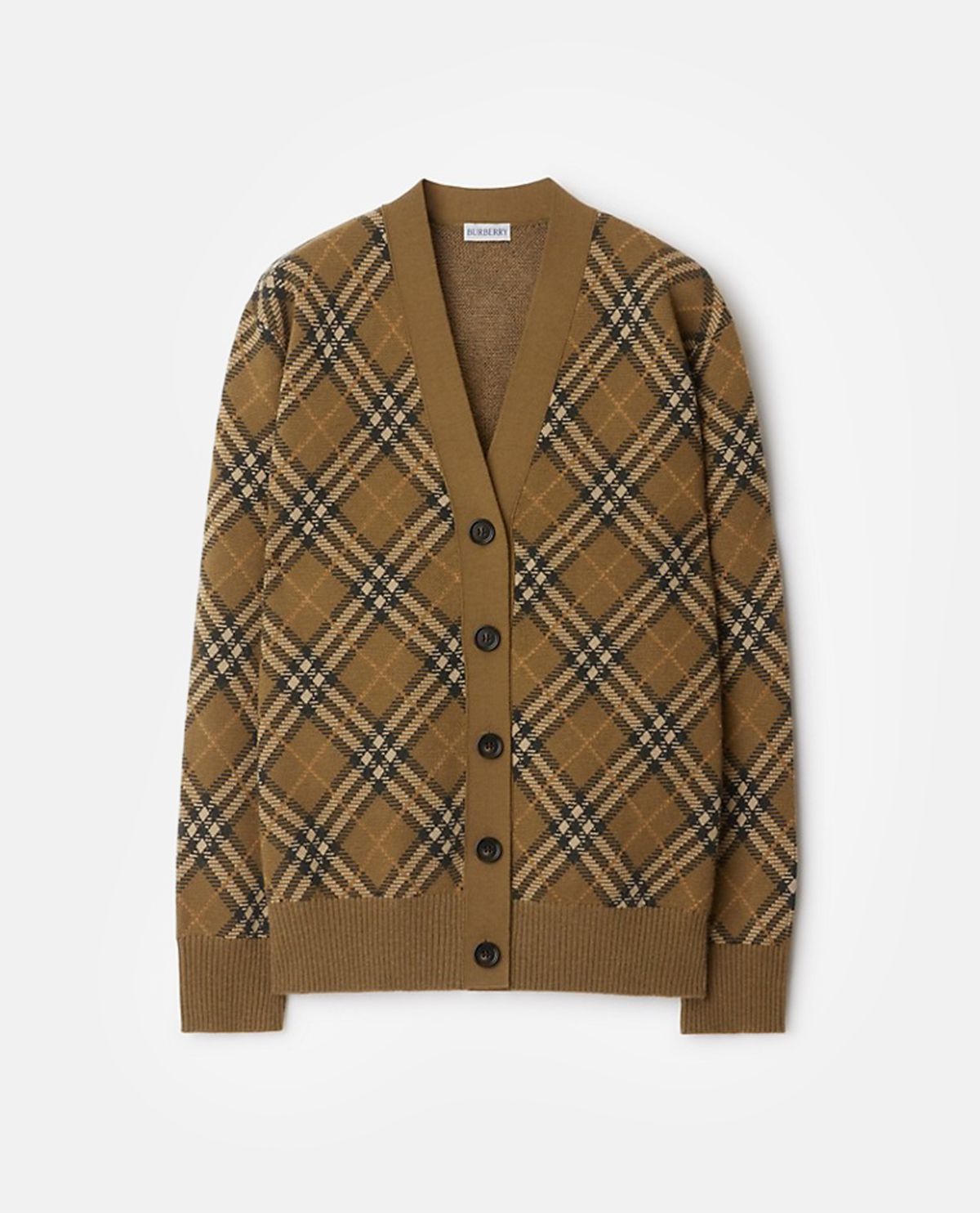 Áo cardigan họa tiết Burberry Check