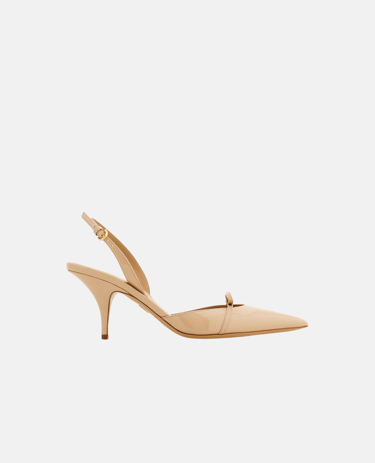 Giày slingback phối nơ mini