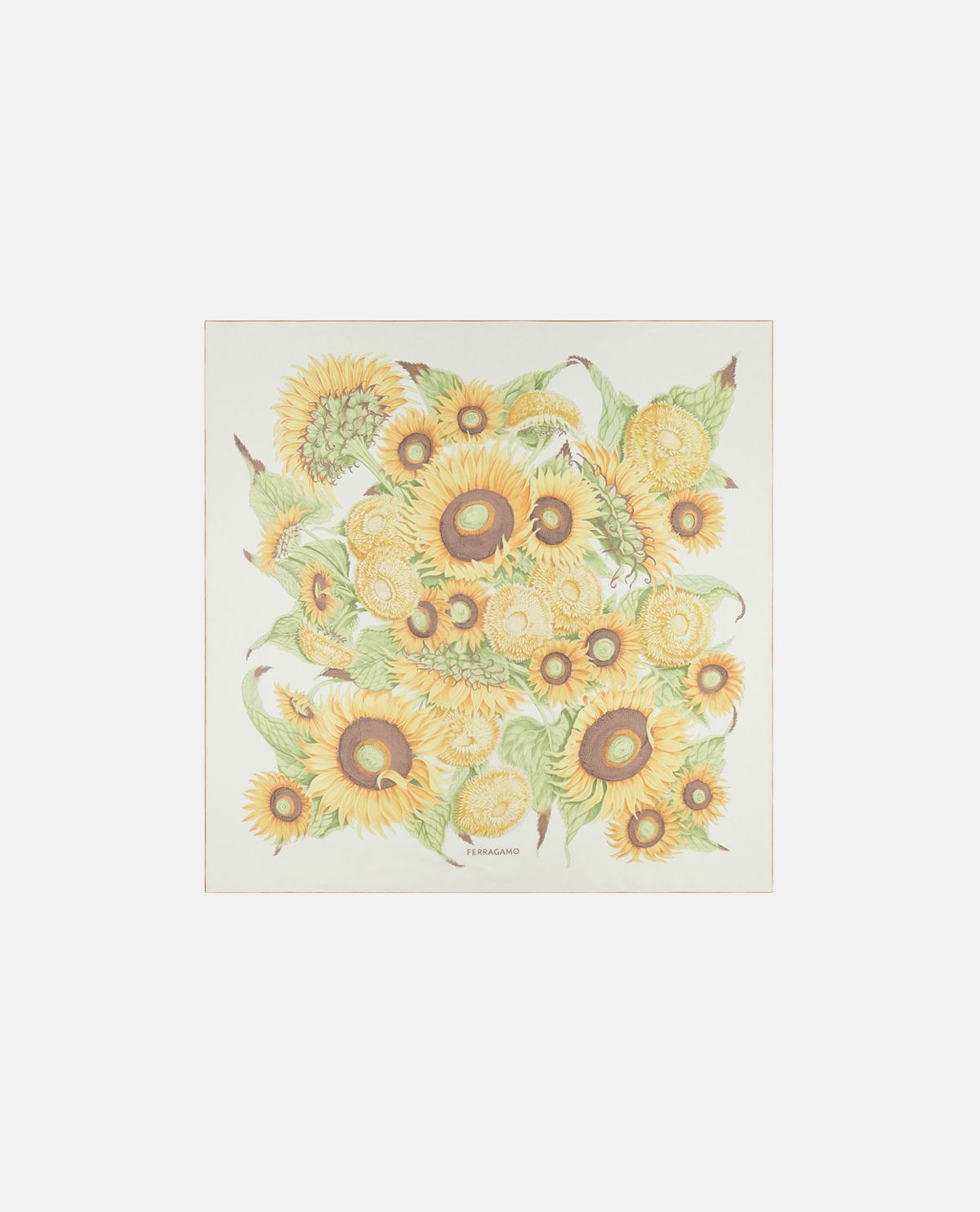 Khăn choàng họa tiết hoa hướng dương 140 x 140 cm