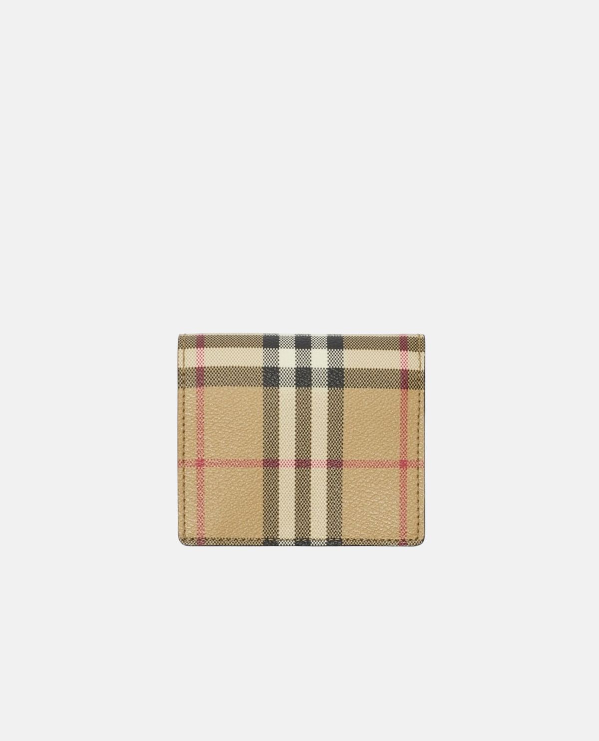 Ví gập họa tiết Burberry Check cỡ nhỏ