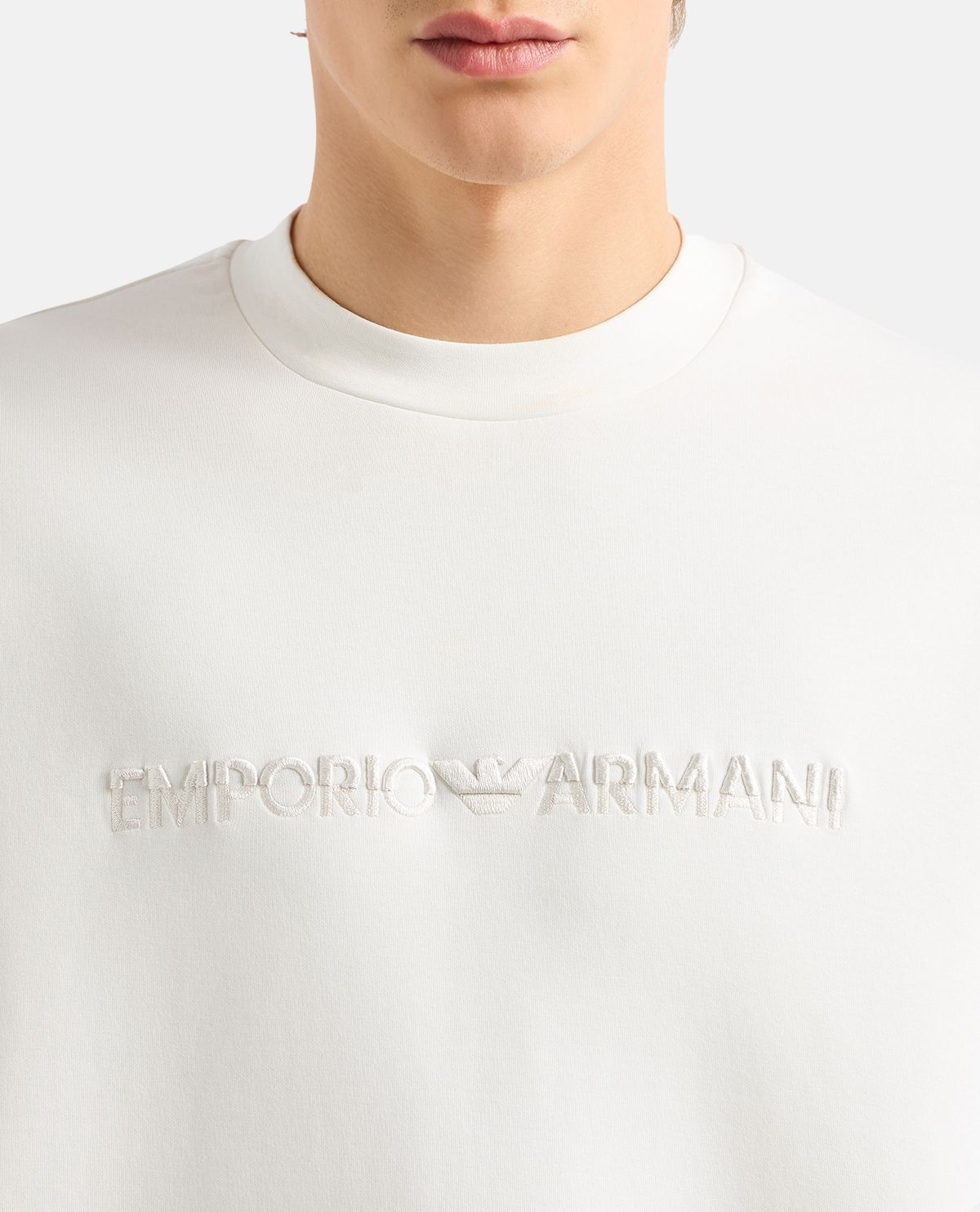 Áo nỉ tay dài thêu logo