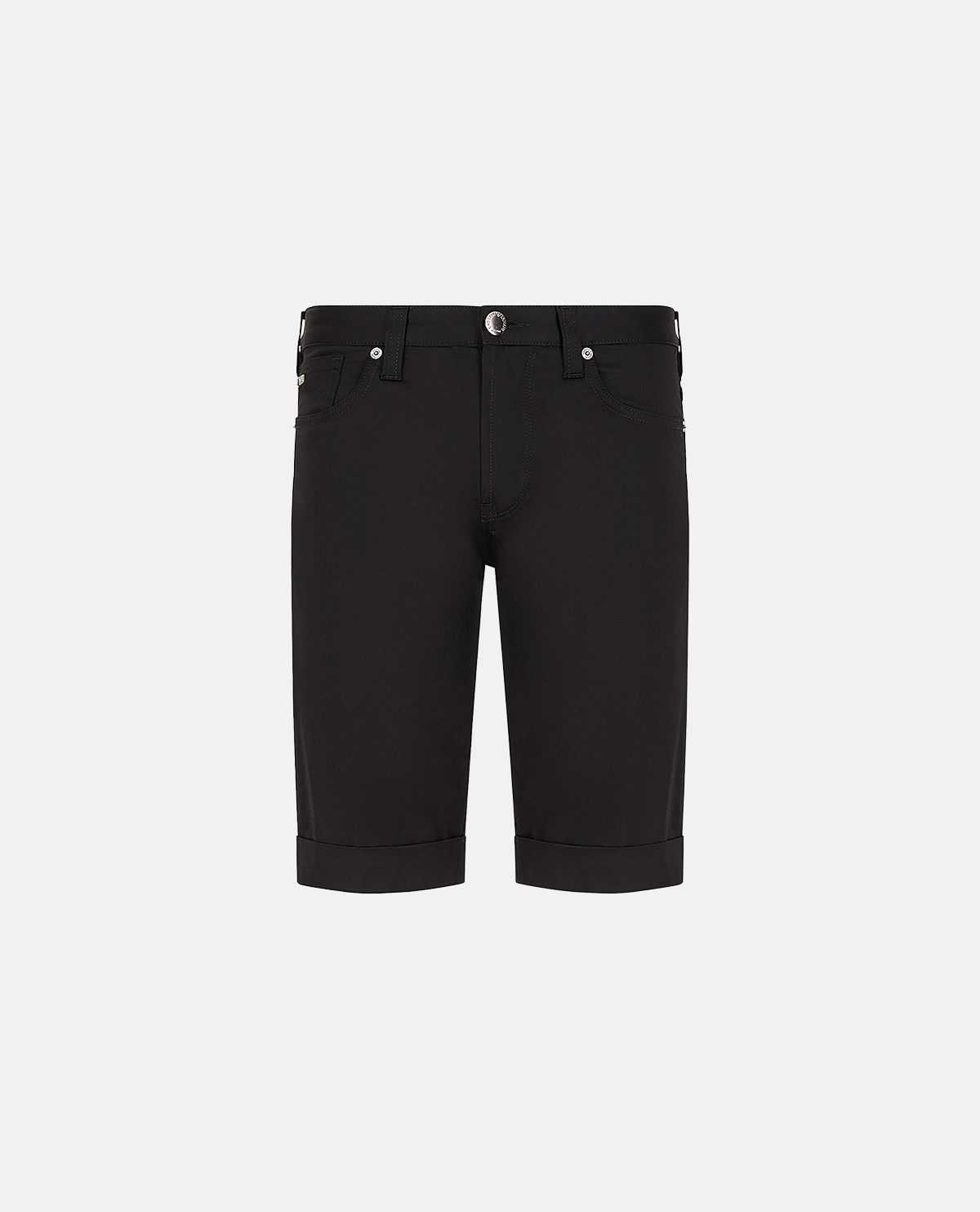 Quần short cotton xắn gấu