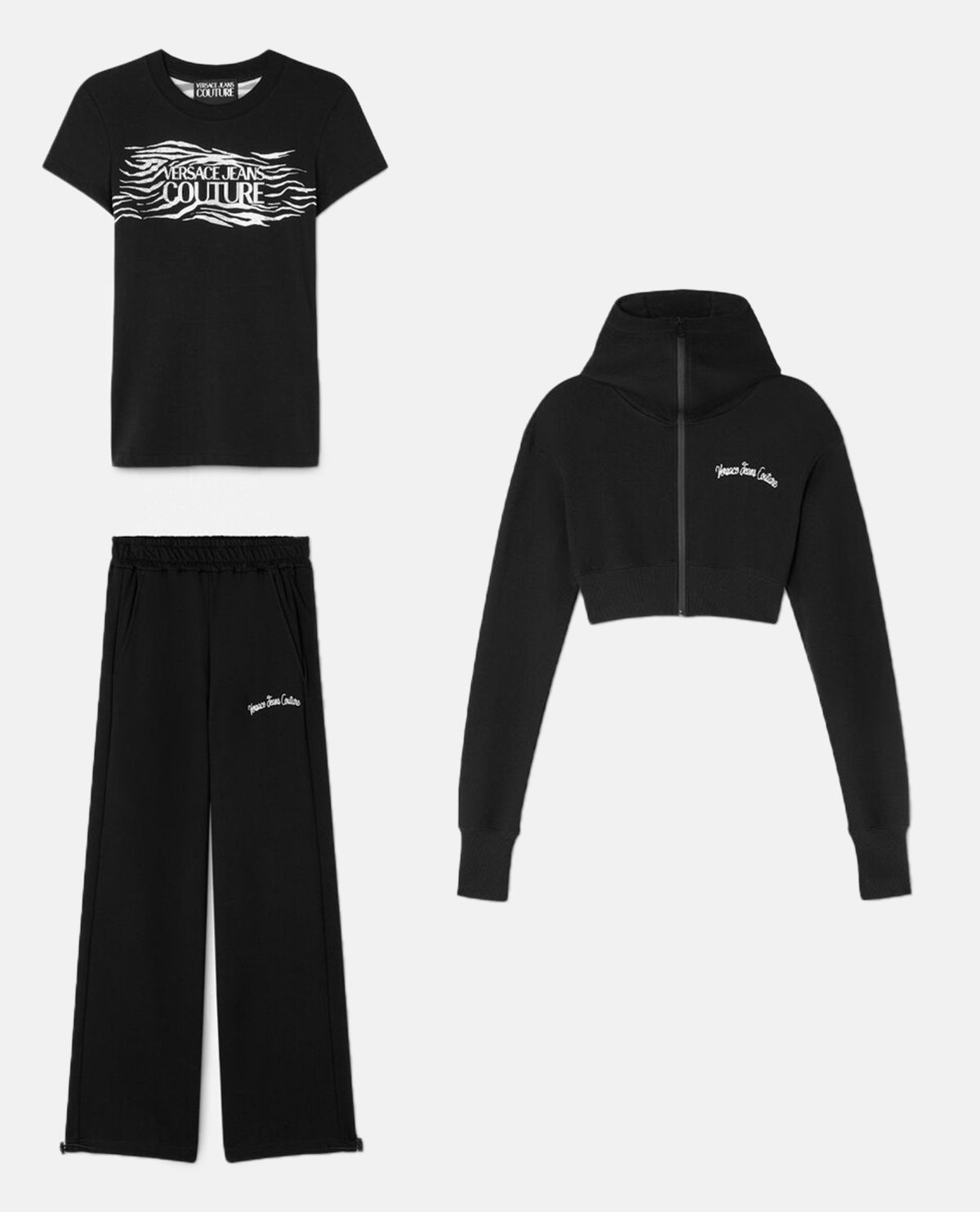 Quần jogger ống rộng phối logo