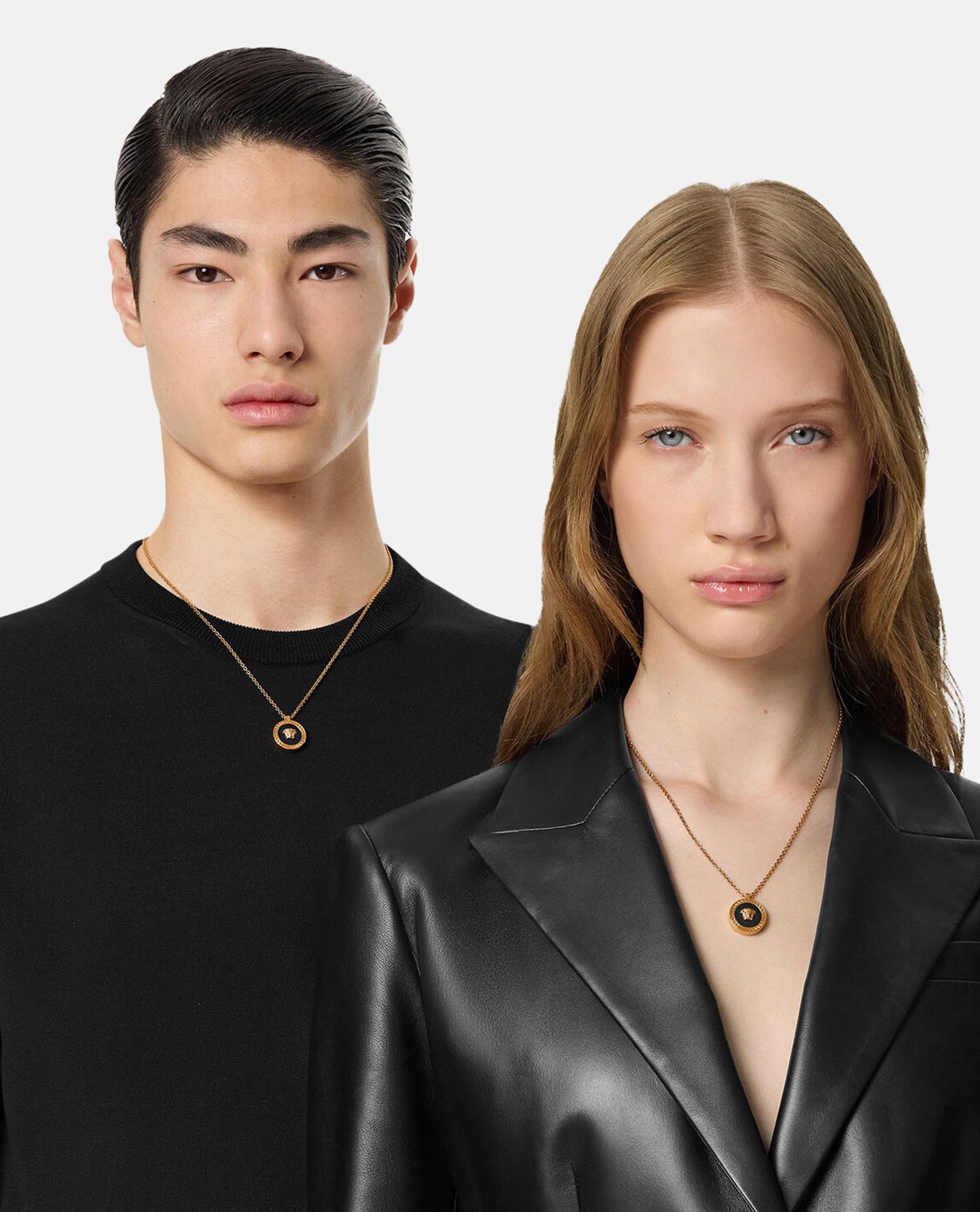 Vòng cổ bản mảnh phối mặt Medusa