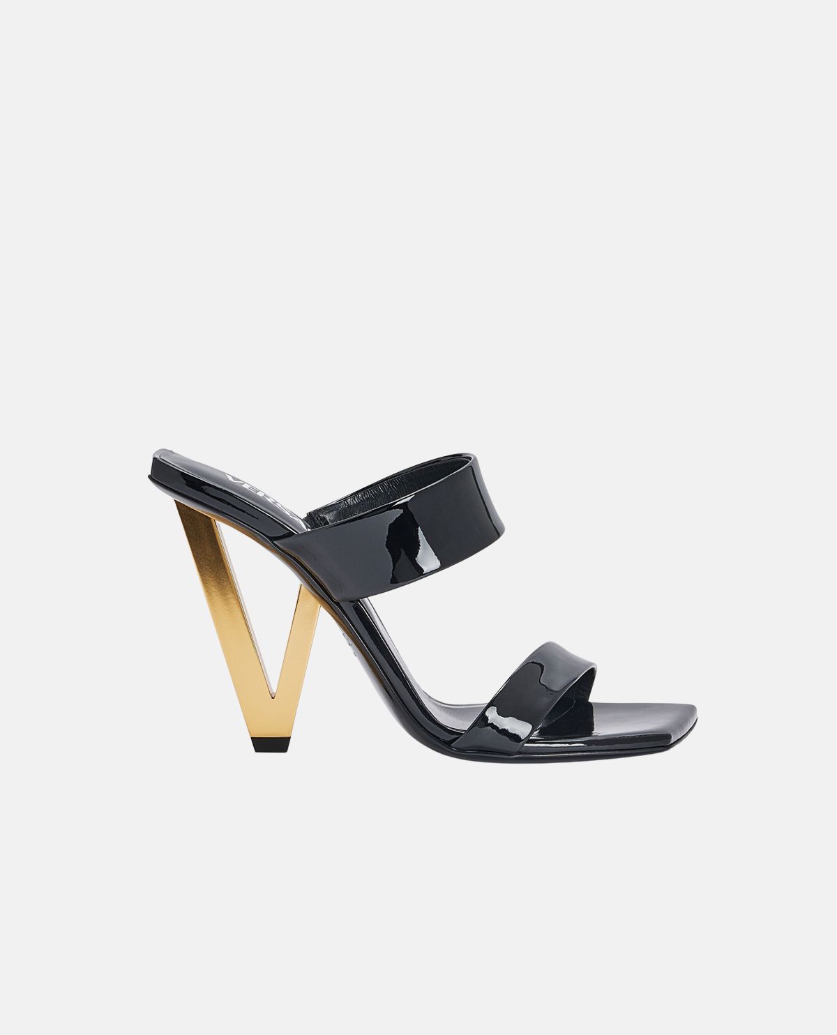 Giày sandal cao gót da bóng V2025 85