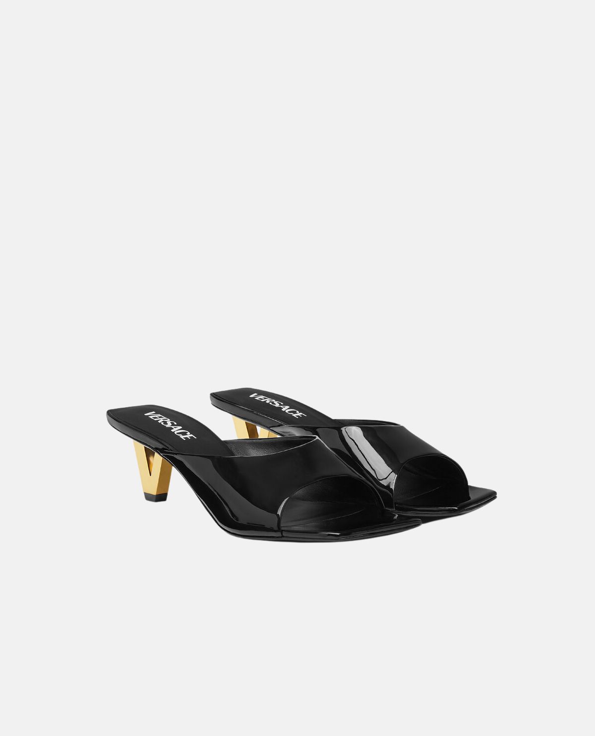 Giày sandal cao gót da bóng V2025 55