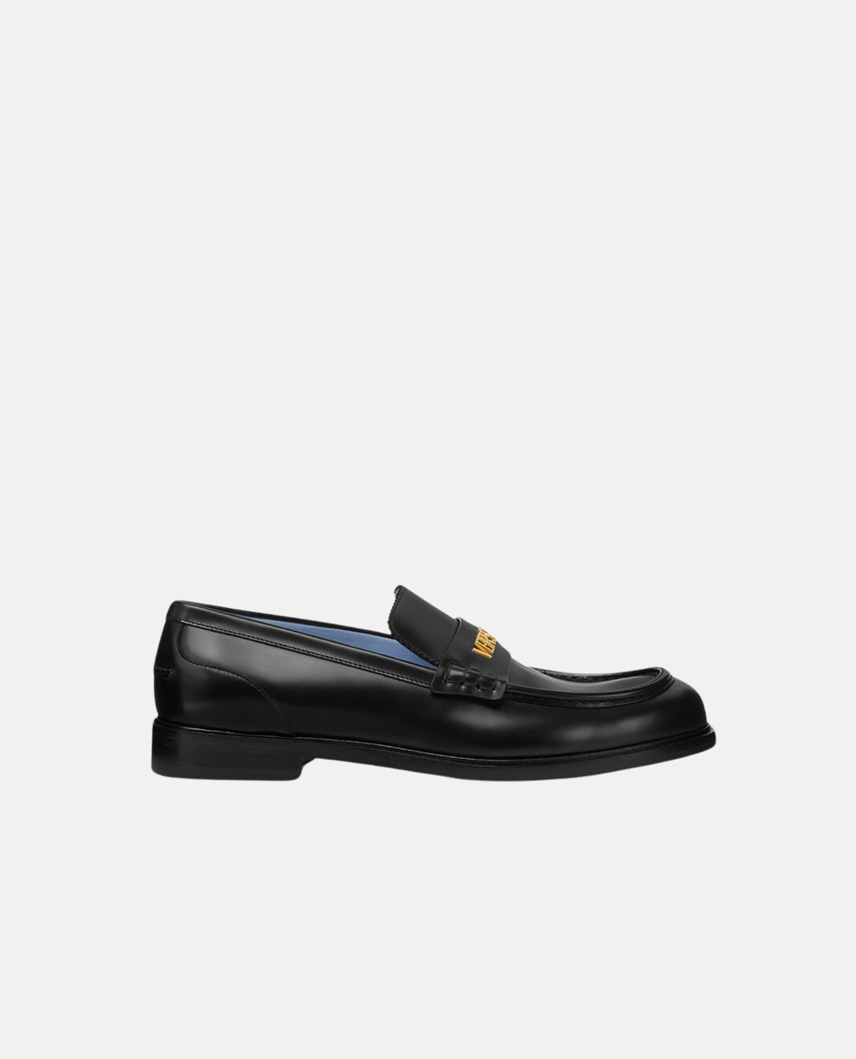 Giày loafer phối logo