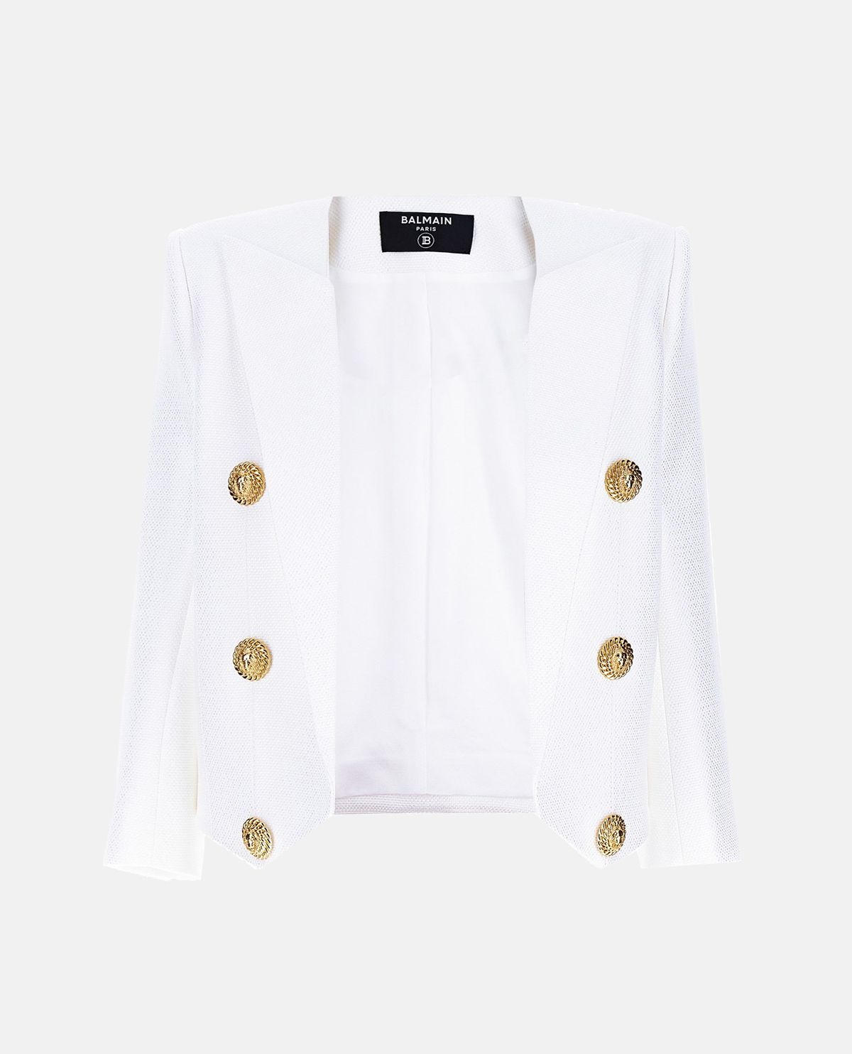 Áo blazer dáng crop phối khuy