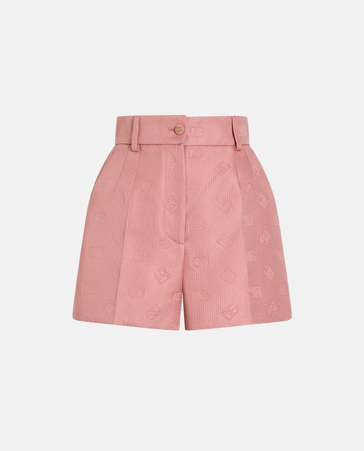 Quần short jacquard phối logo DG