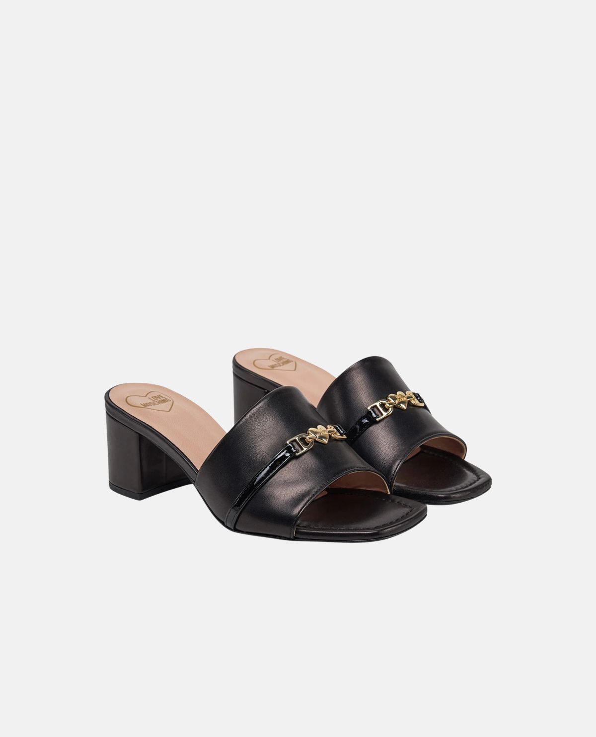 Giày sandal da phối đai Love Chain