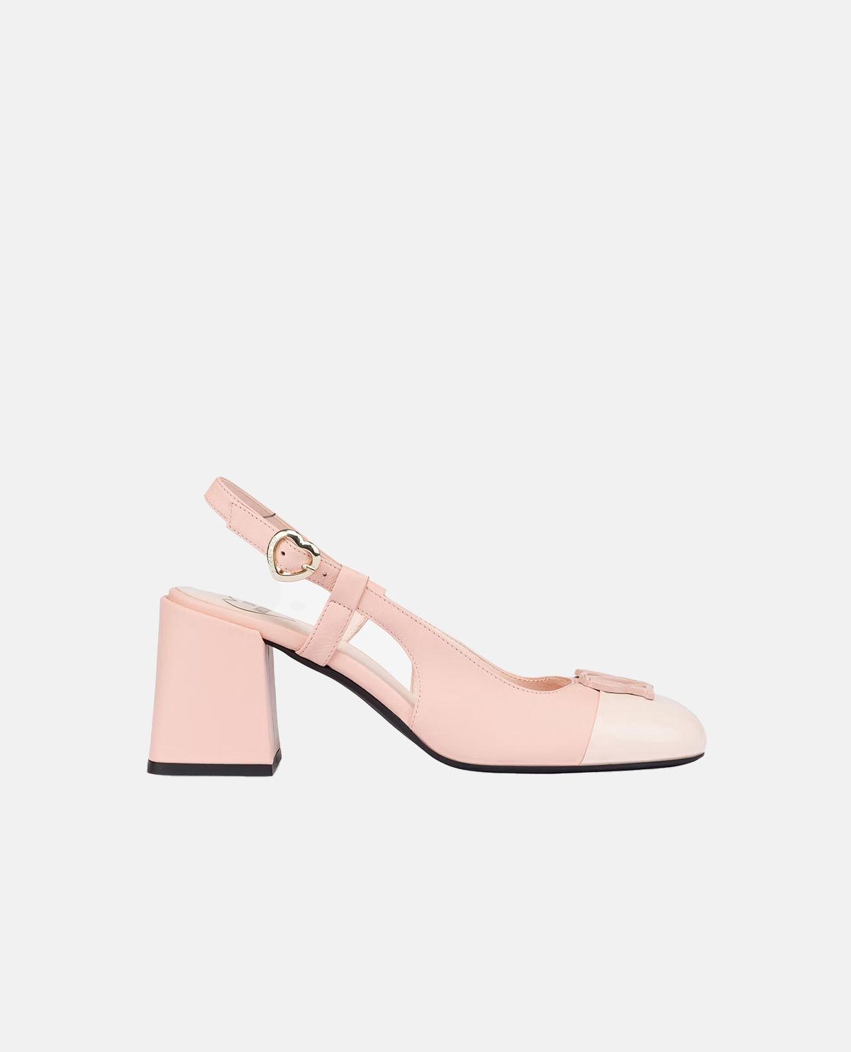 Giày slingback nappa phối logo LM monogram