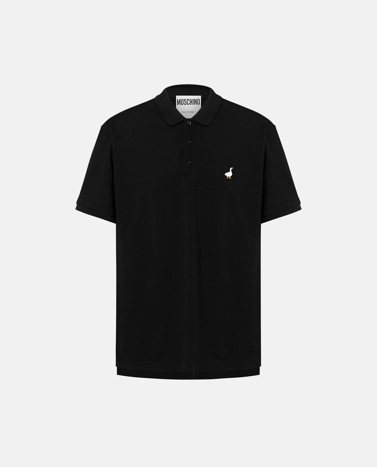 Áo polo cotton piqué thêu hình ngỗng