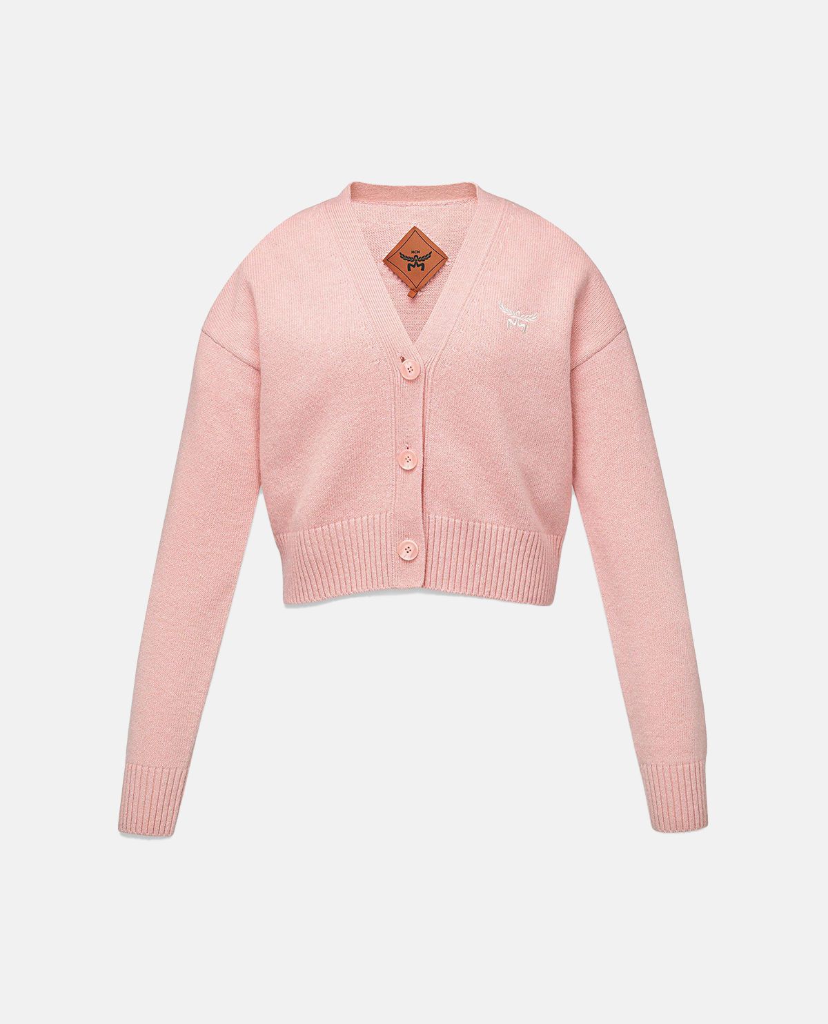 Áo cardigan len pha cashmere dáng crop Laurel