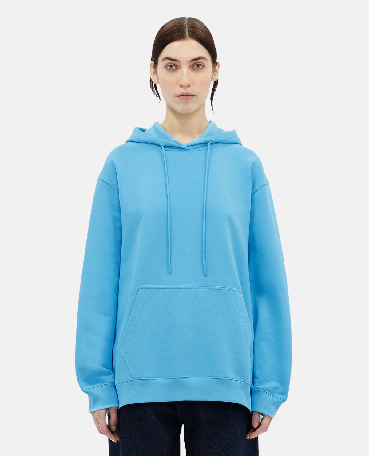 Áo hoodie cotton tay dài in logo maxi