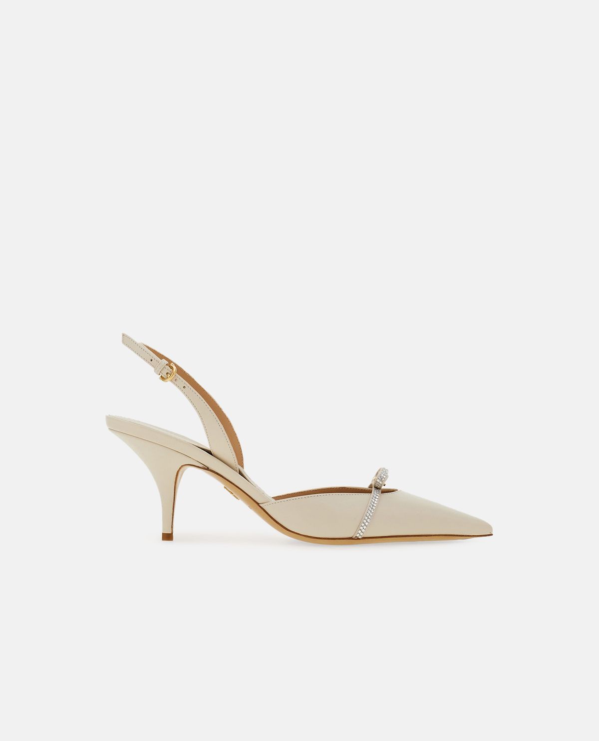 Giày slingback phối nơ mini