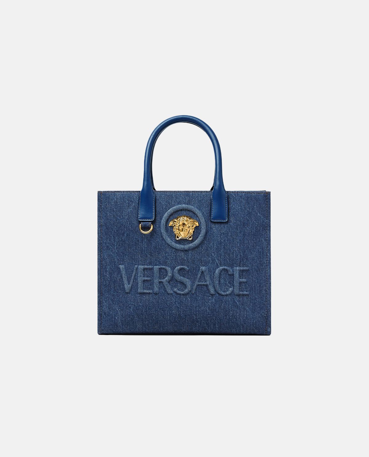 Túi tote denim La Medusa cỡ nhỏ