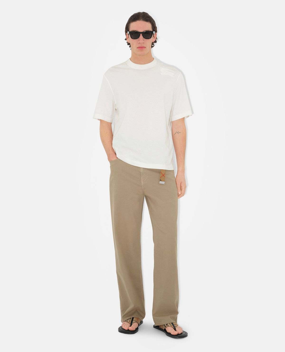 Dép xỏ ngón Pavilion họa tiết Burberry Check