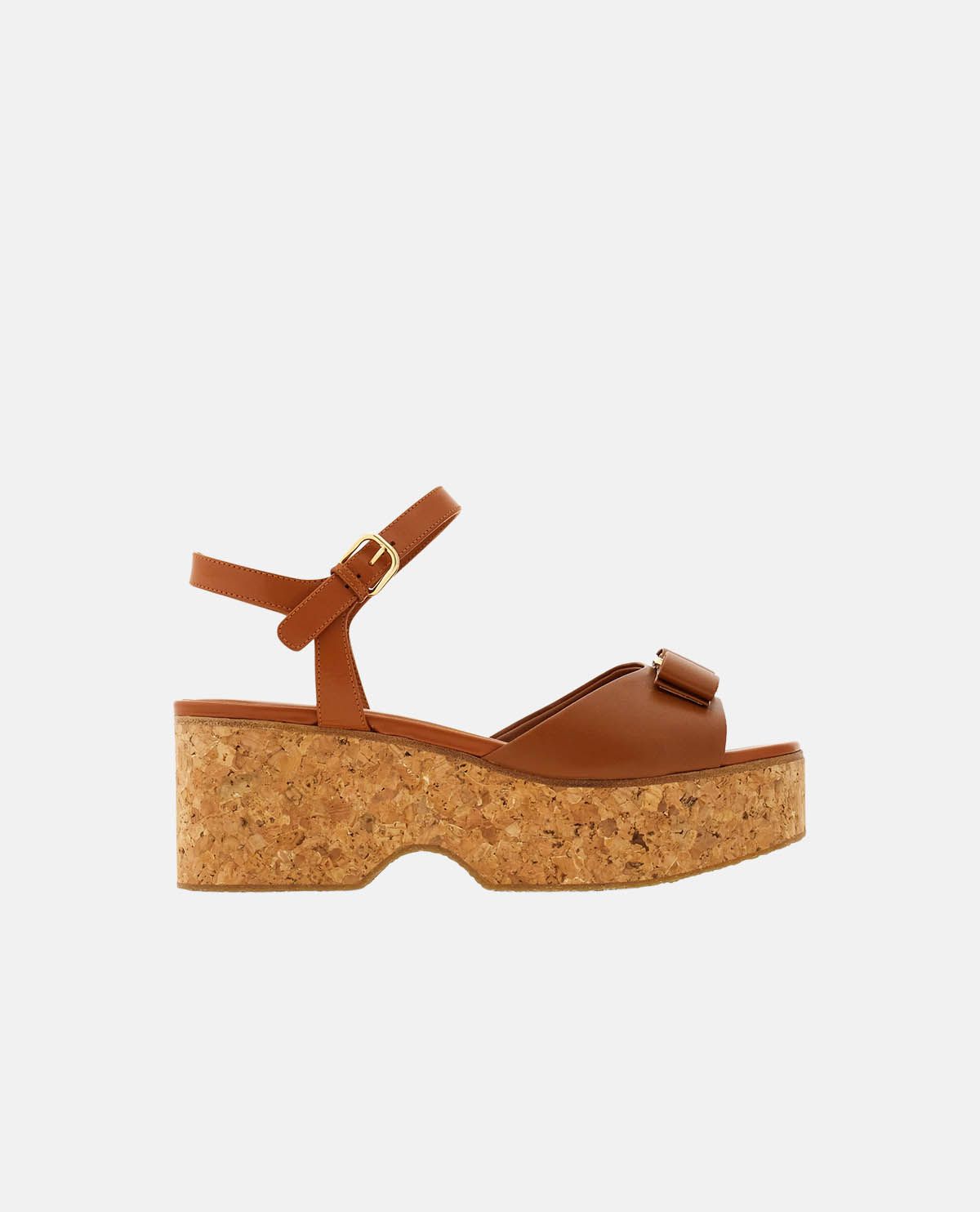 Giày sandal đế xuồng phối nơ Vara