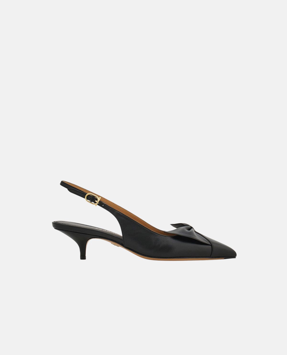 Giày slingback mũi nhọn phối nơ