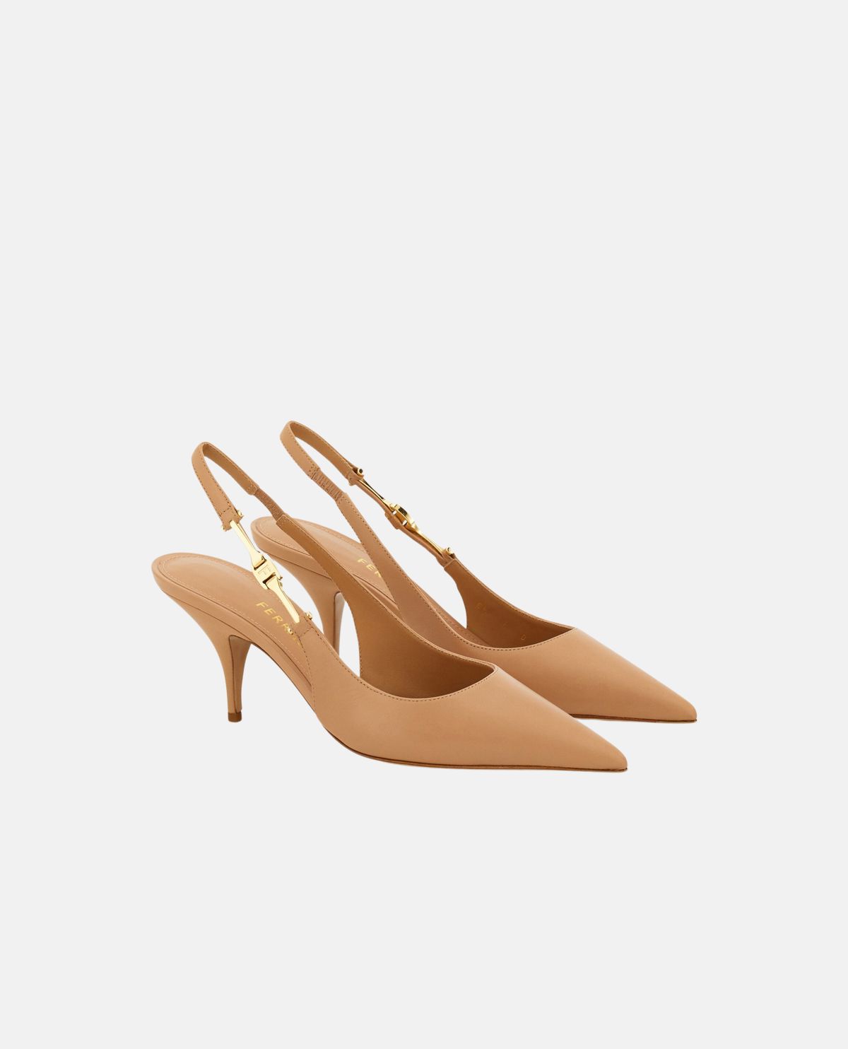Giày slingback phối khóa chữ F