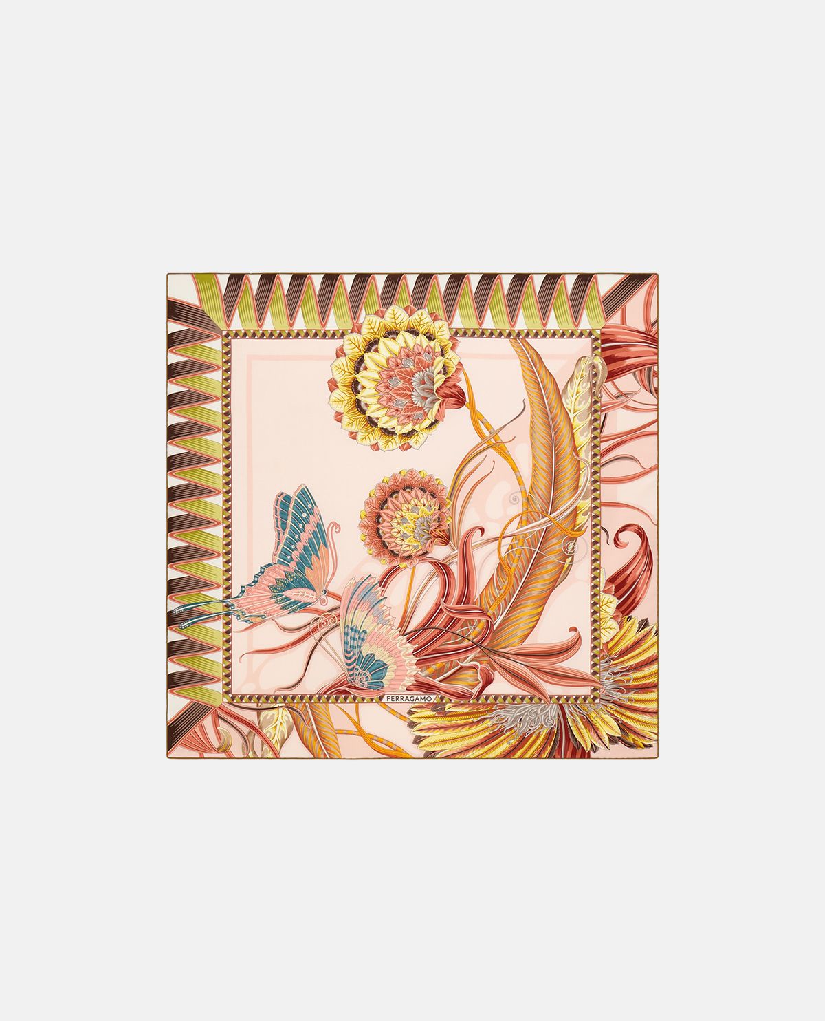 Khăn choàng lụa họa tiết Giada 90 x 90 cm