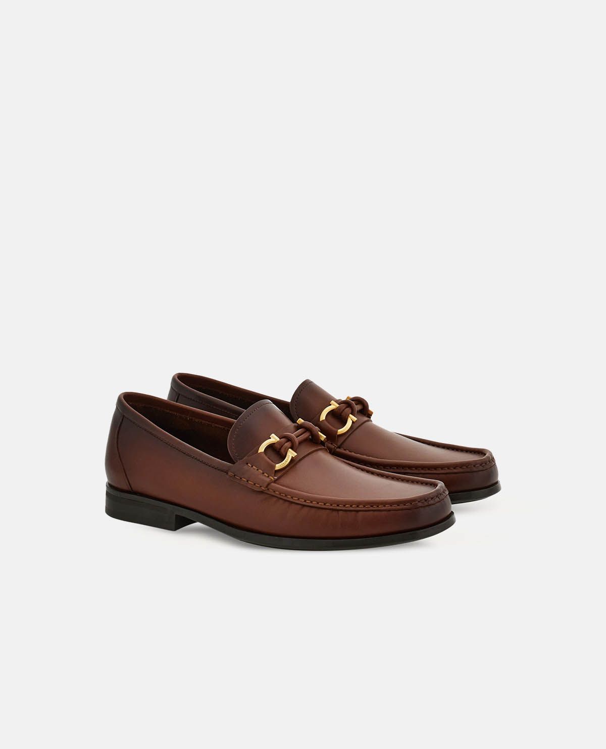 Giày loafer phối khóa Gancini