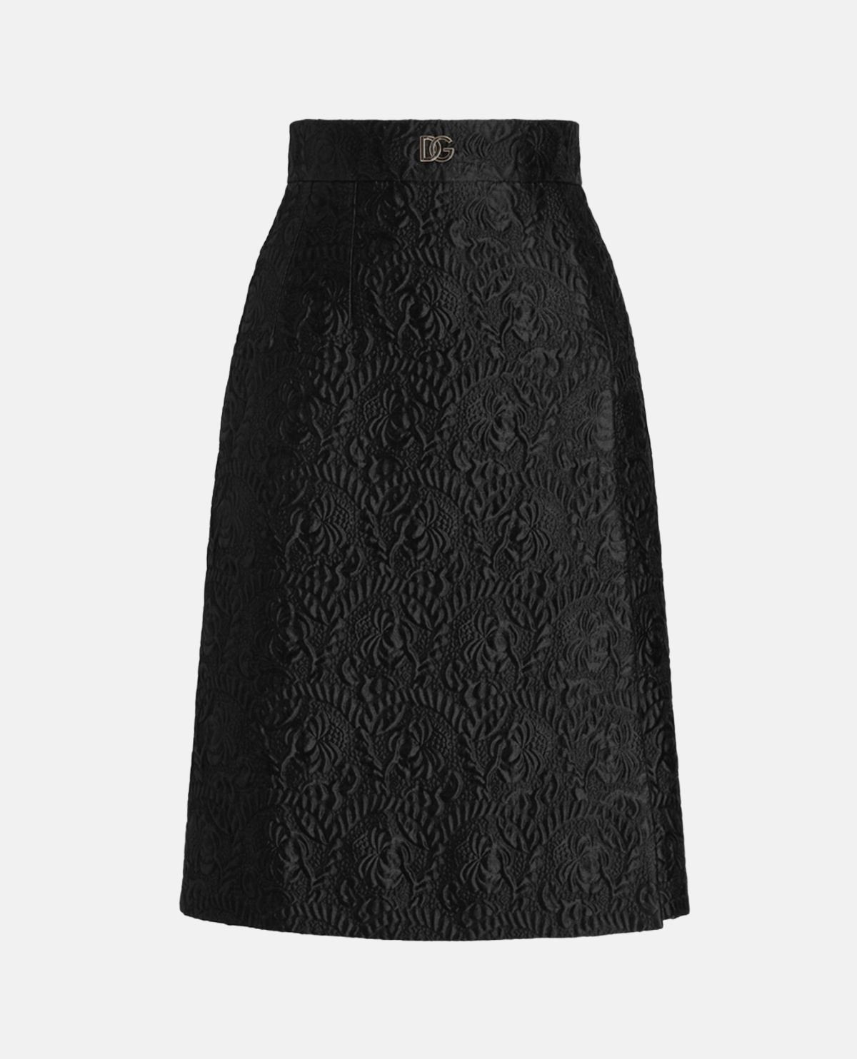Chân váy midi jacquard họa tiết Maiolica