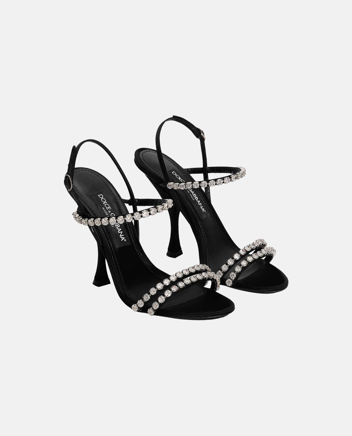 Giày sandal cao gót đính đá