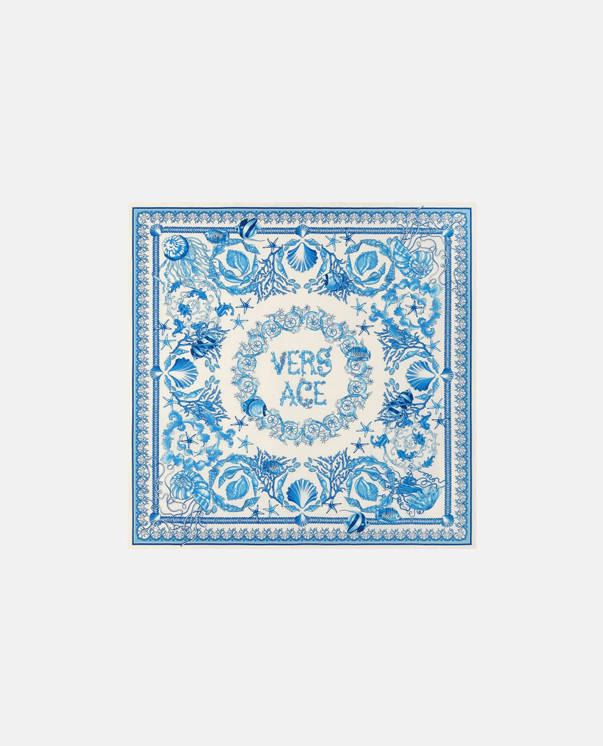 Khăn lụa vuông Underwater Barocco 90 x 90 cm