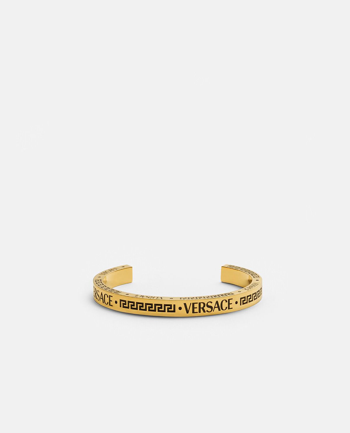 Vòng tay dạng kiềng phối logo Versace