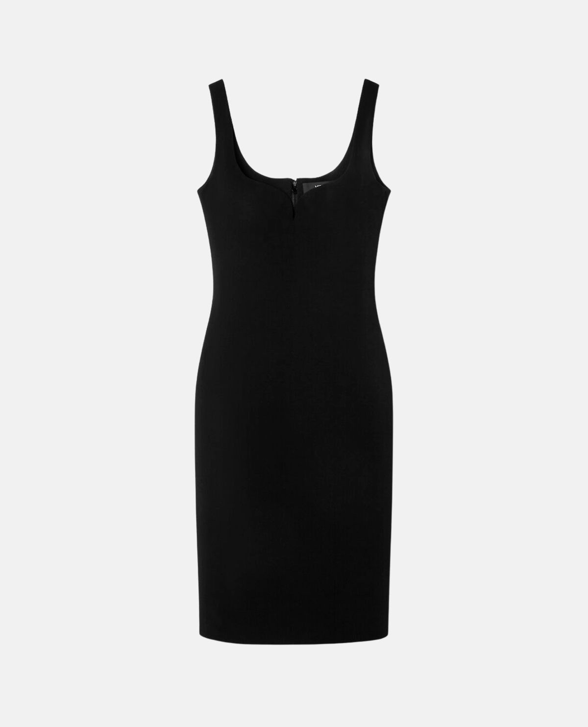 Đầm midi cady cổ tim