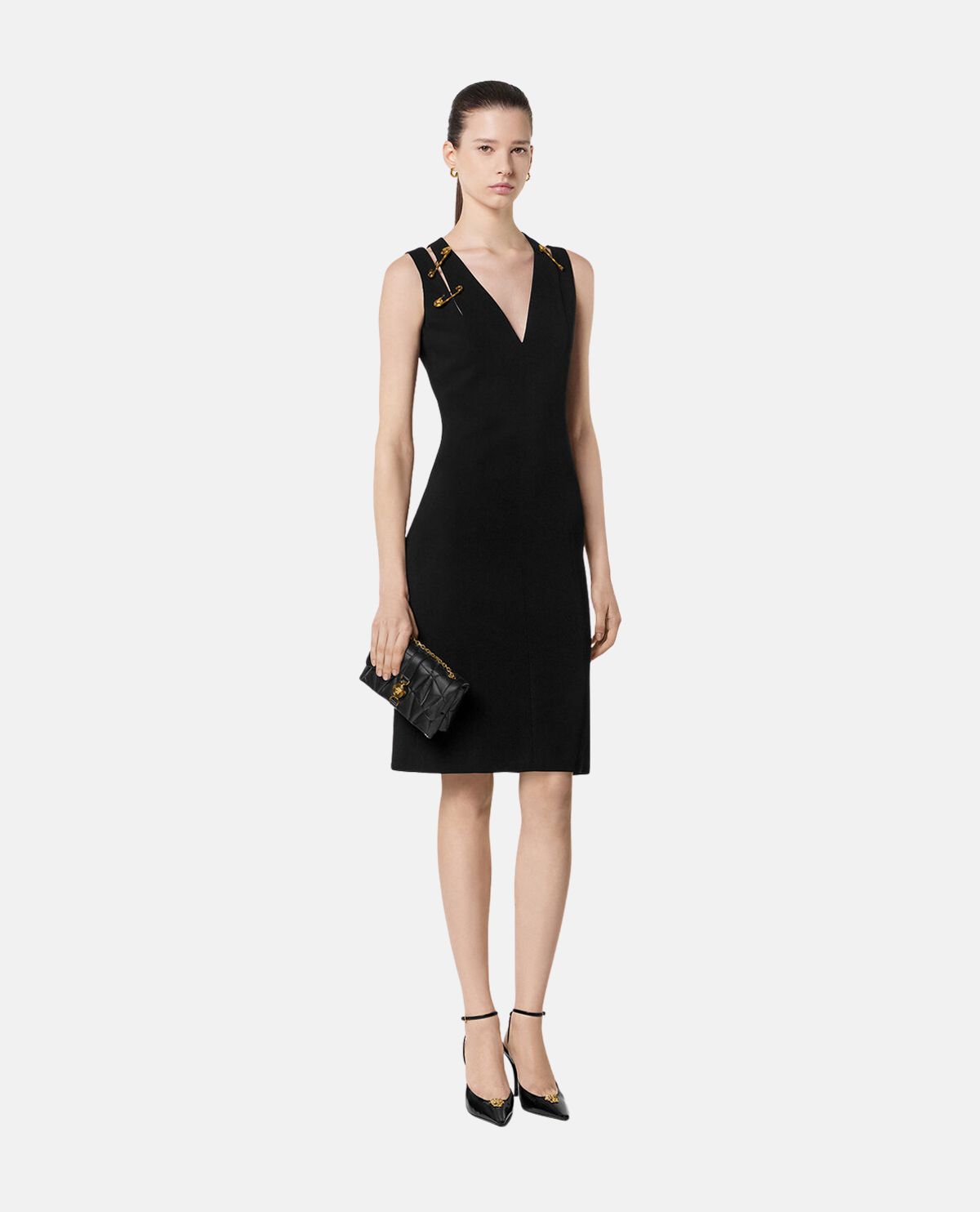 Đầm midi cady Safety Pin
