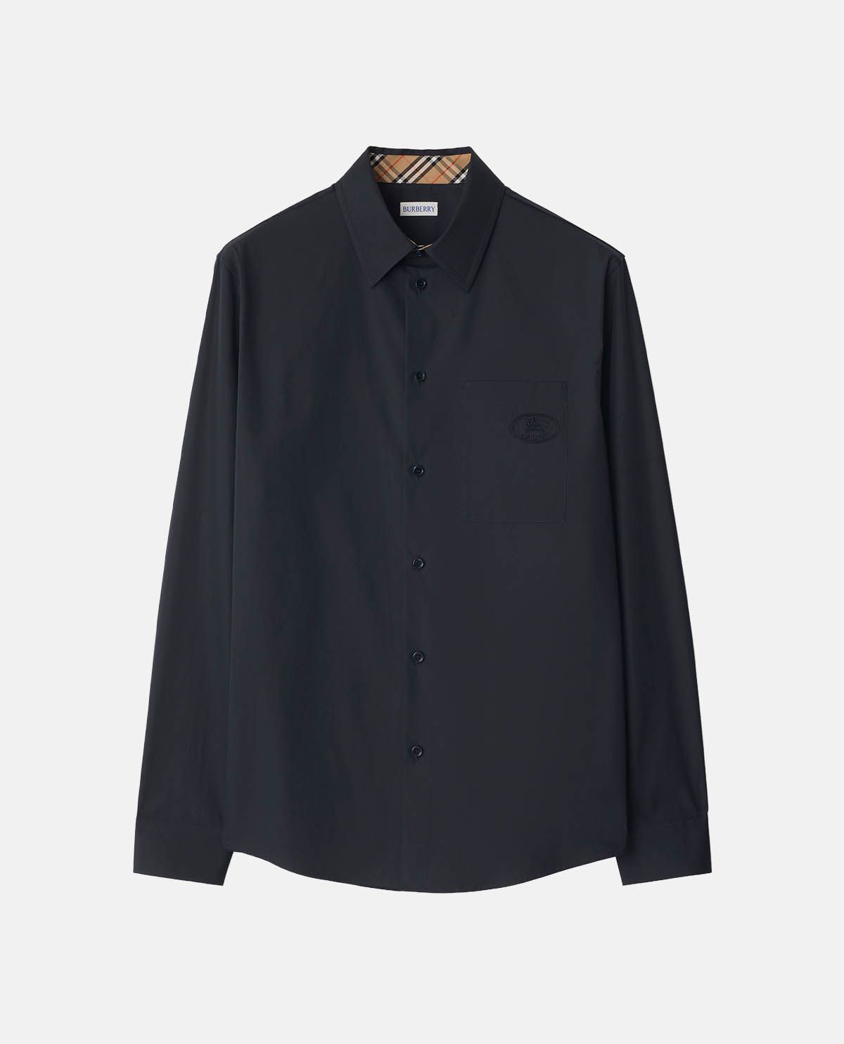 Áo sơ mi cotton poplin tay dài