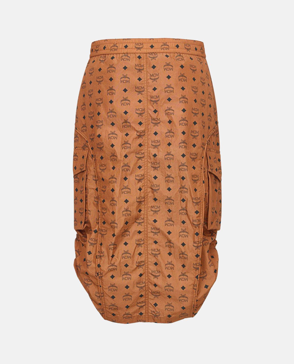 Chân váy nylon ECONYL® họa tiết monogram