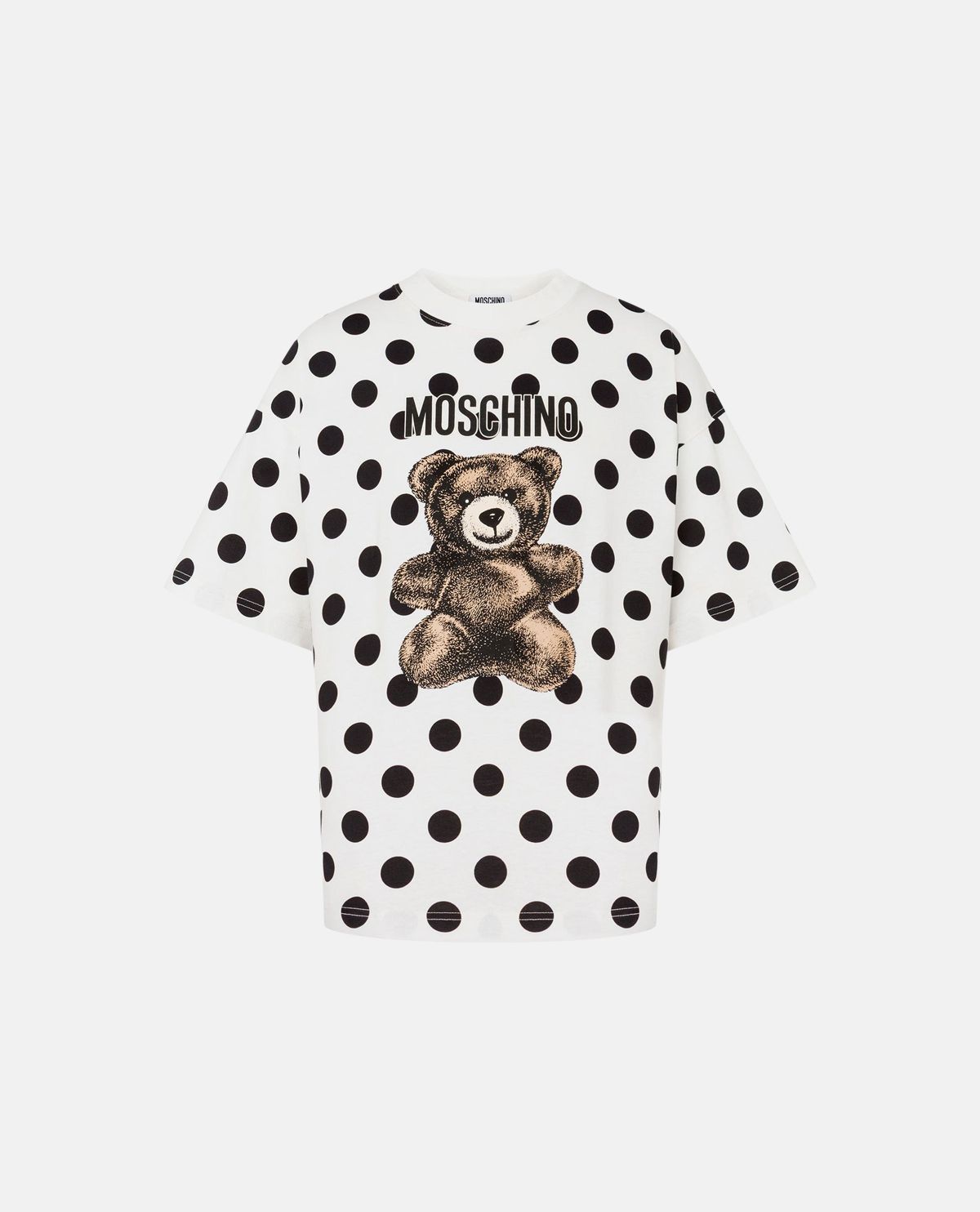 Áo thun cotton hữu cơ Polka Dots Teddy Bear