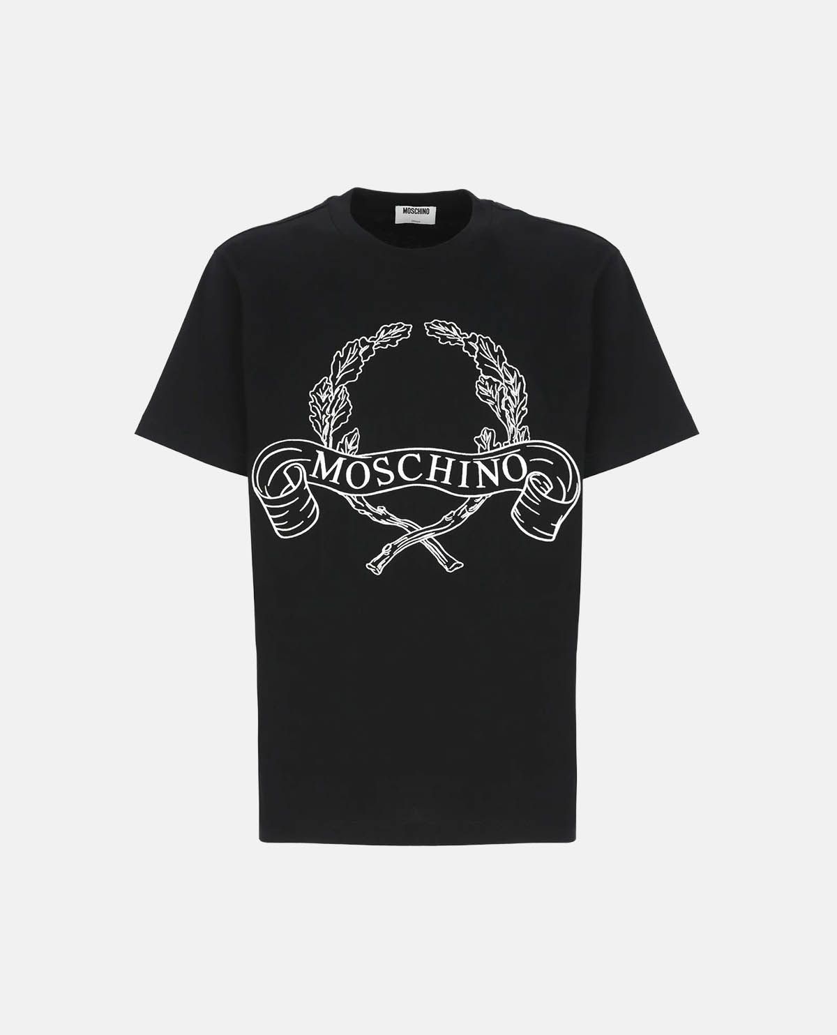 Áo thun cotton hữu cơ phối logo Laurel Crown