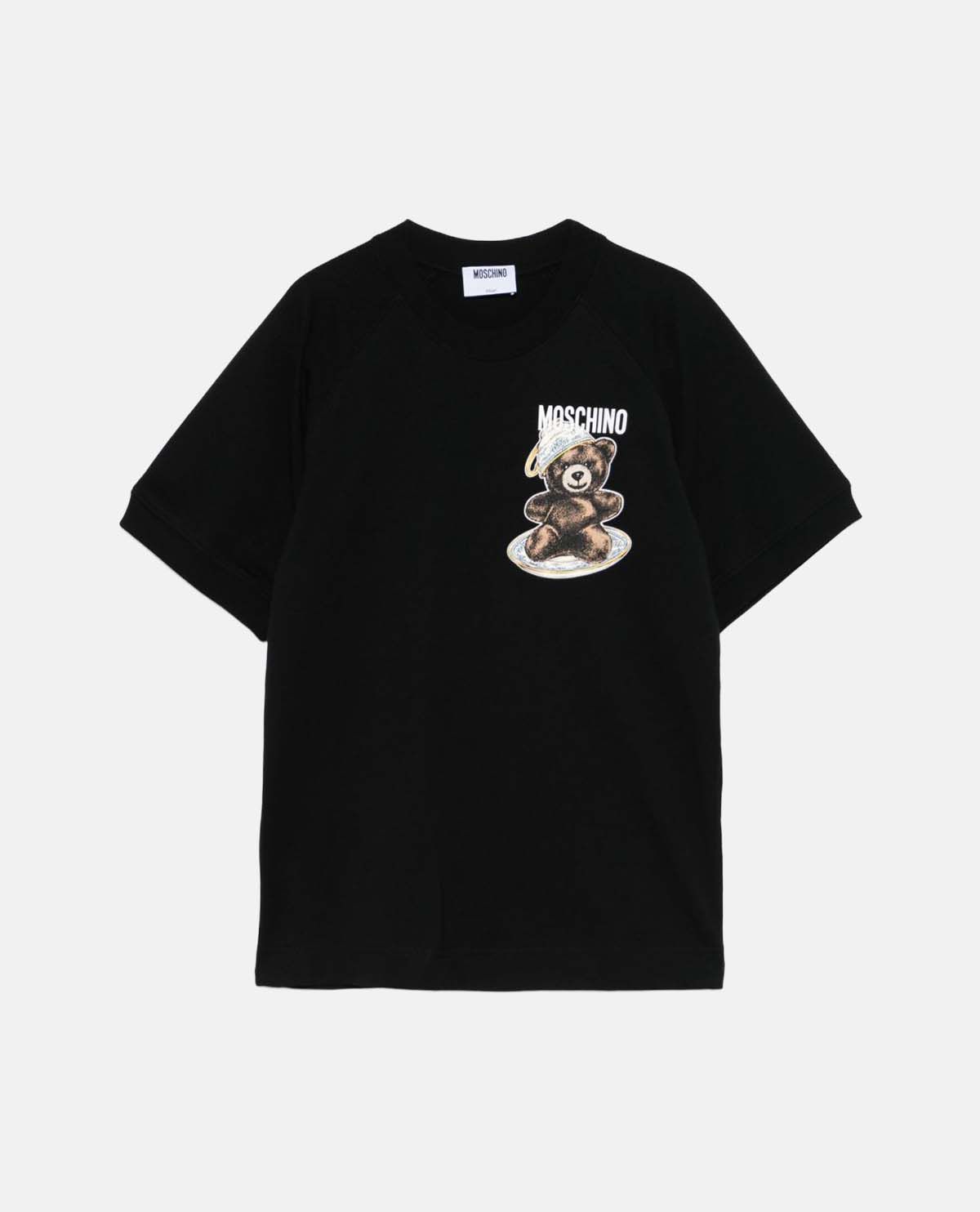Áo thun cotton jersey hữu cơ in gấu Teddy