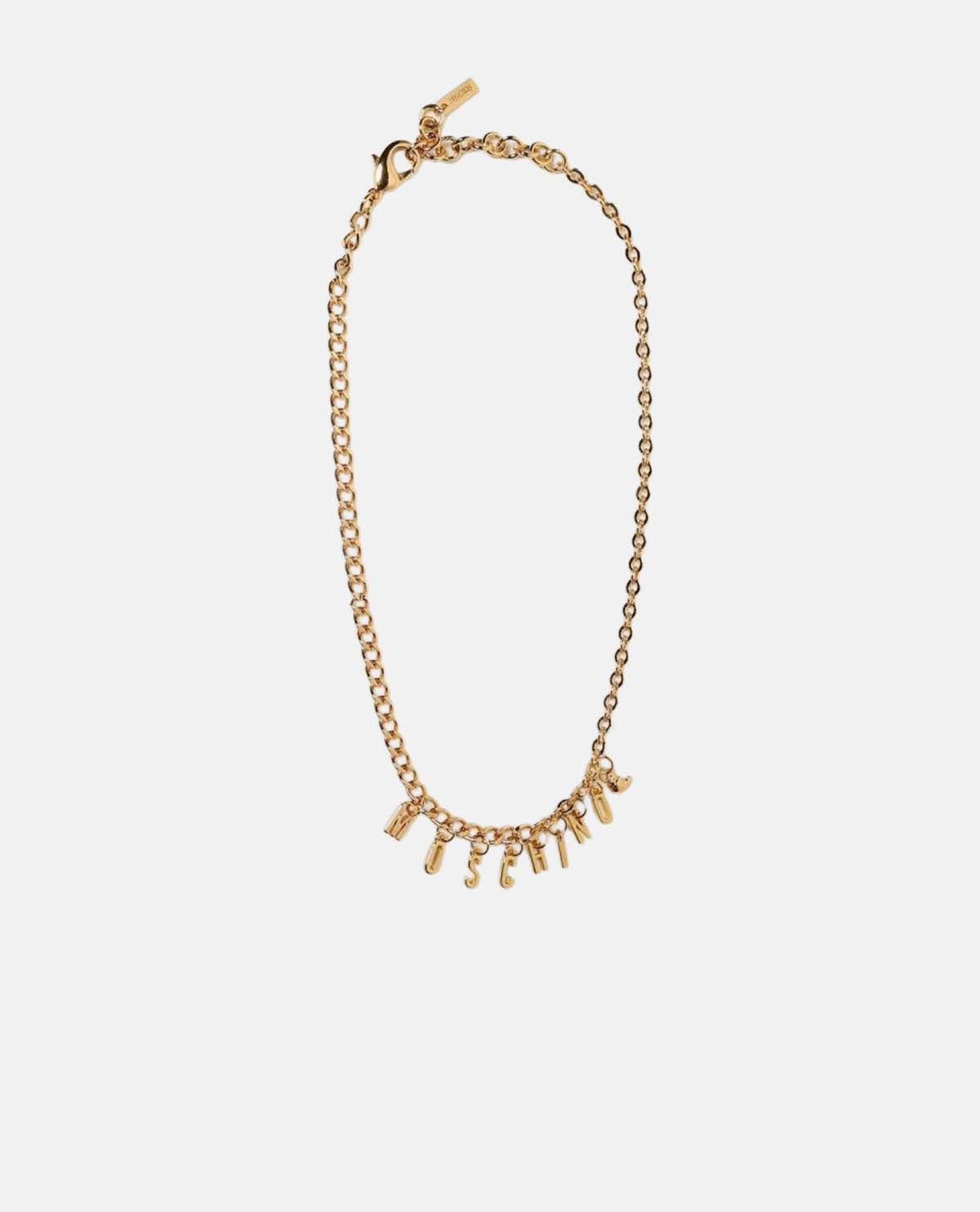 Vòng cổ chuỗi xích phối charm logo