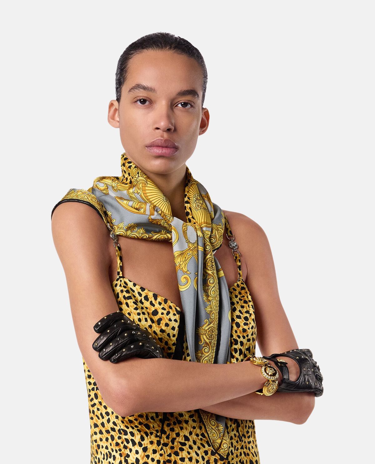 Khăn lụa vuông Cheetah Foulard 90 x 90 cm