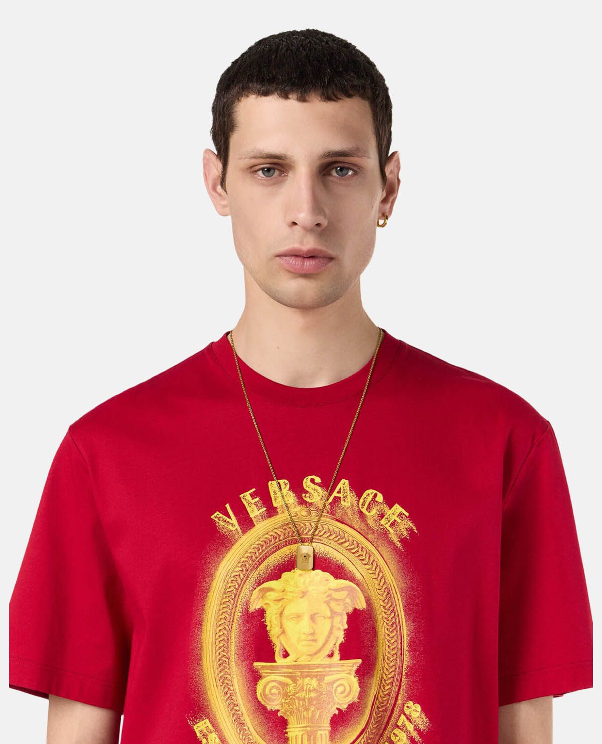 Vòng cổ bản mảnh phối mặt Medusa
