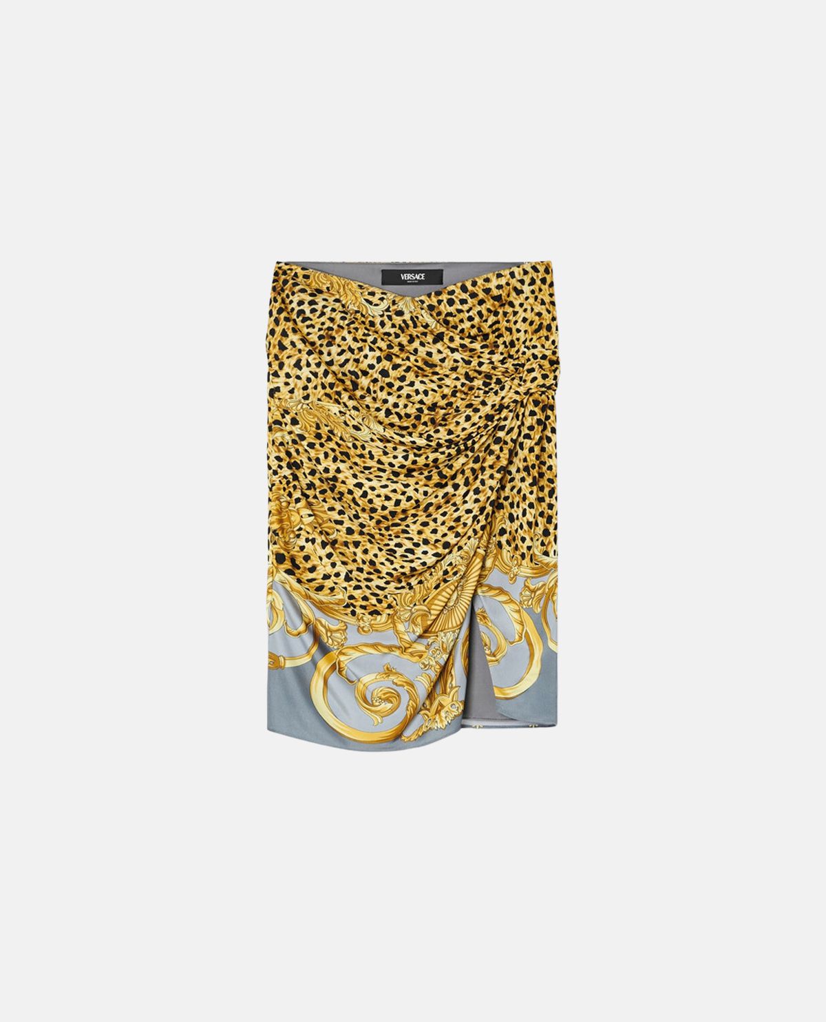Chân váy midi xếp nếp Cheetah Foulard