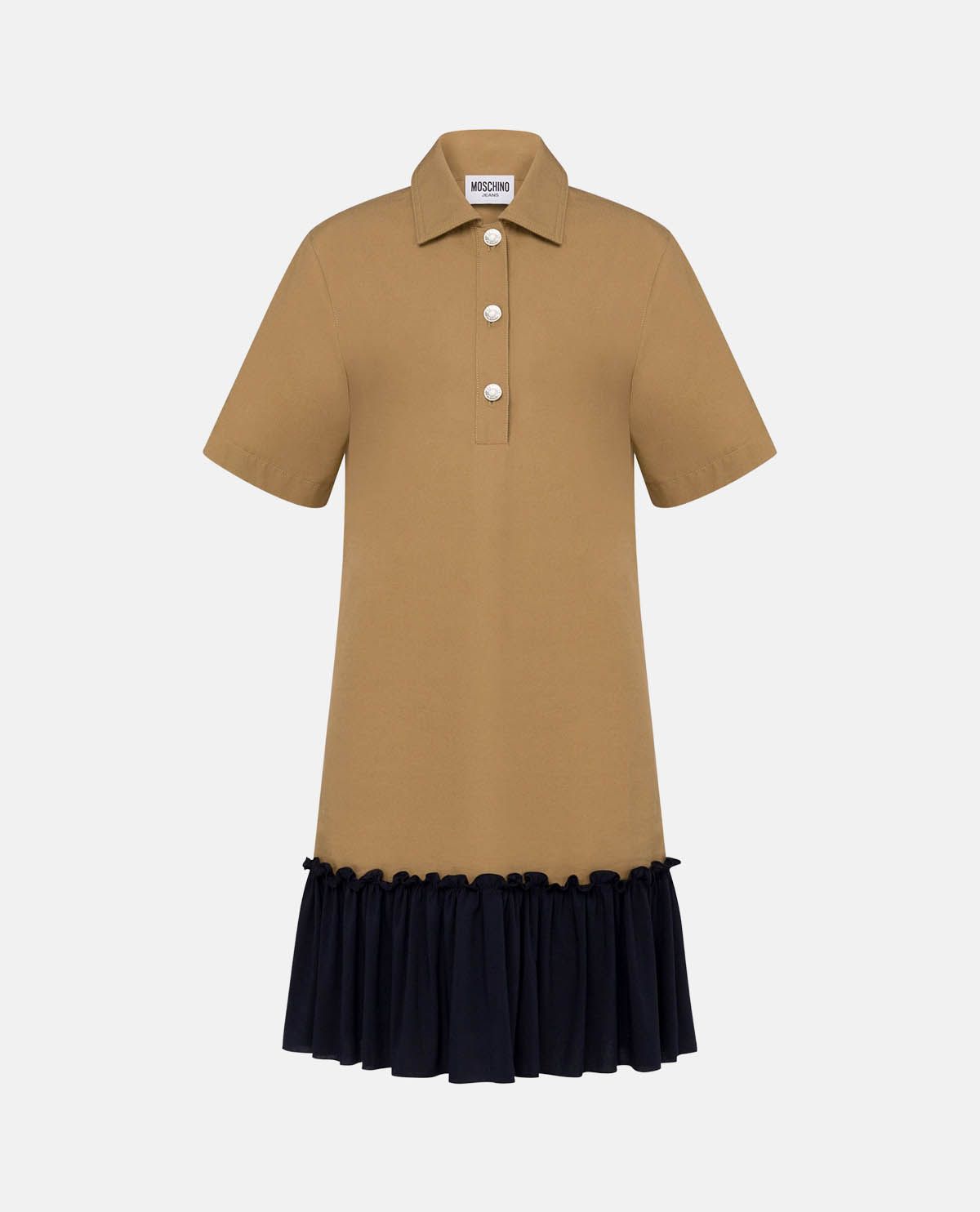 Đầm cotton twill dáng ngắn