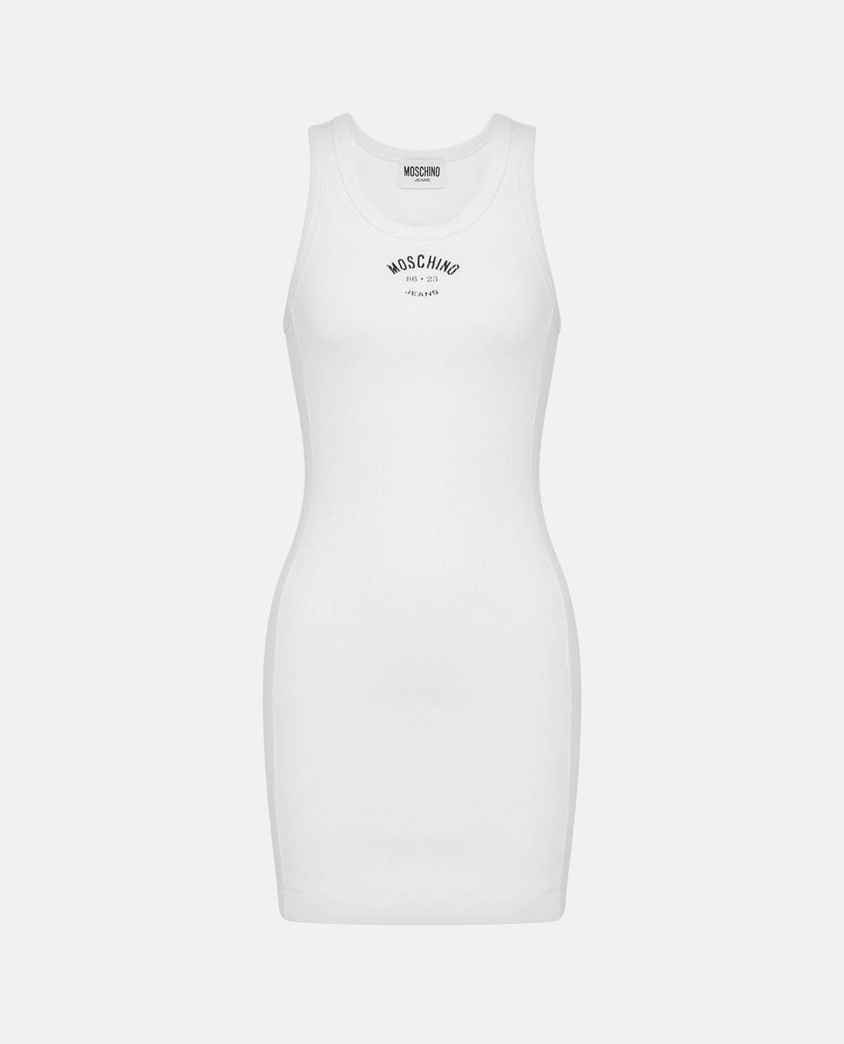 Đầm thun cotton dáng ngắn in logo