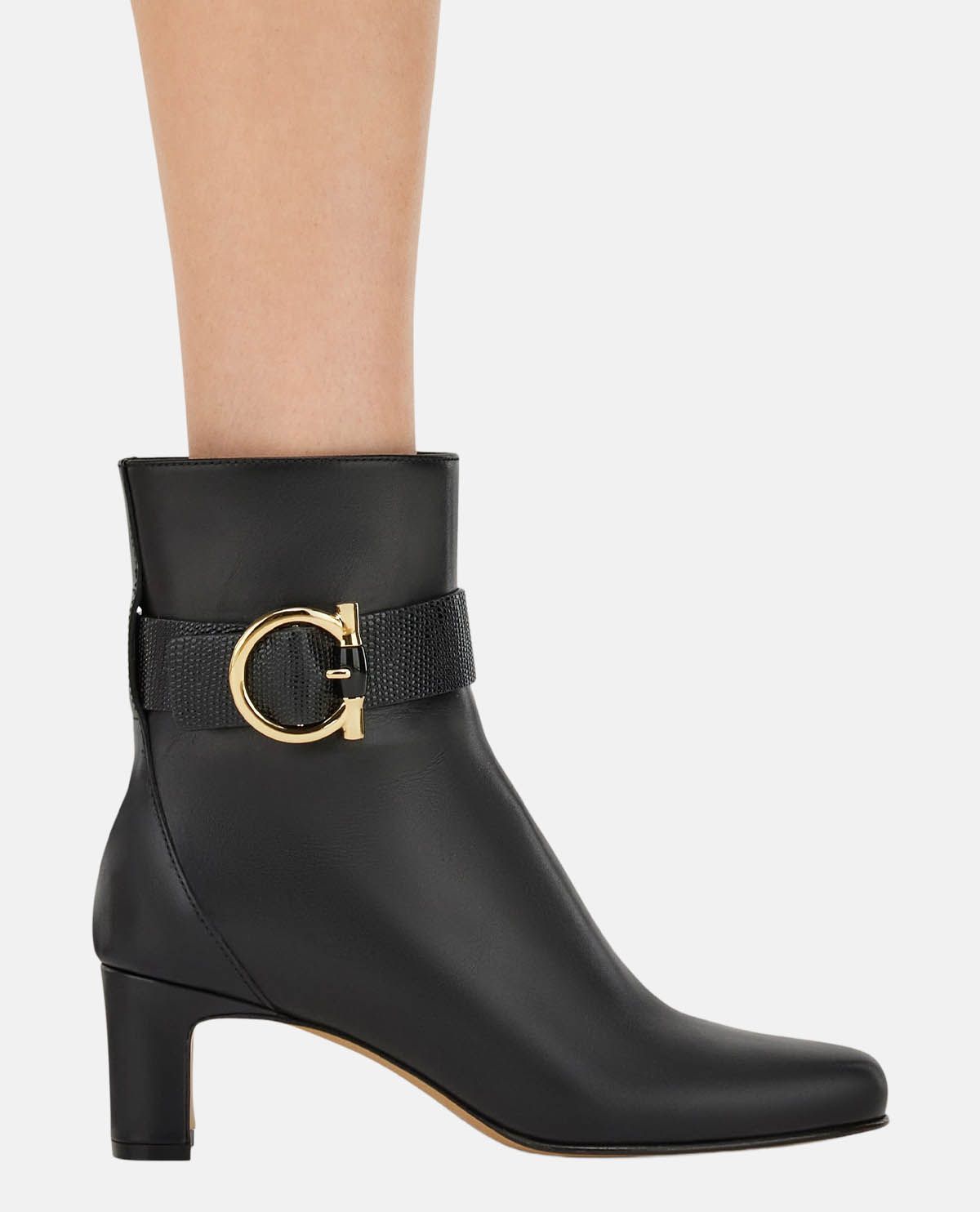 Giày boot cao gót Gancini