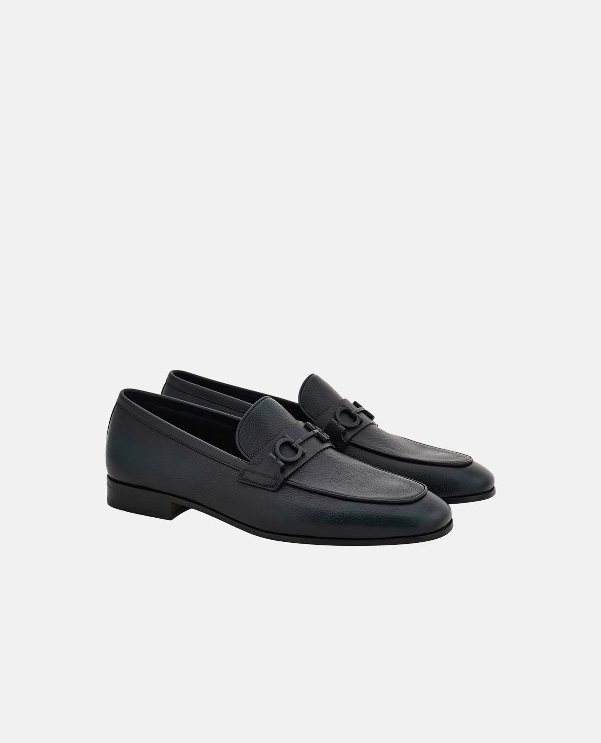 Giày moccasin mặt khóa Gancini