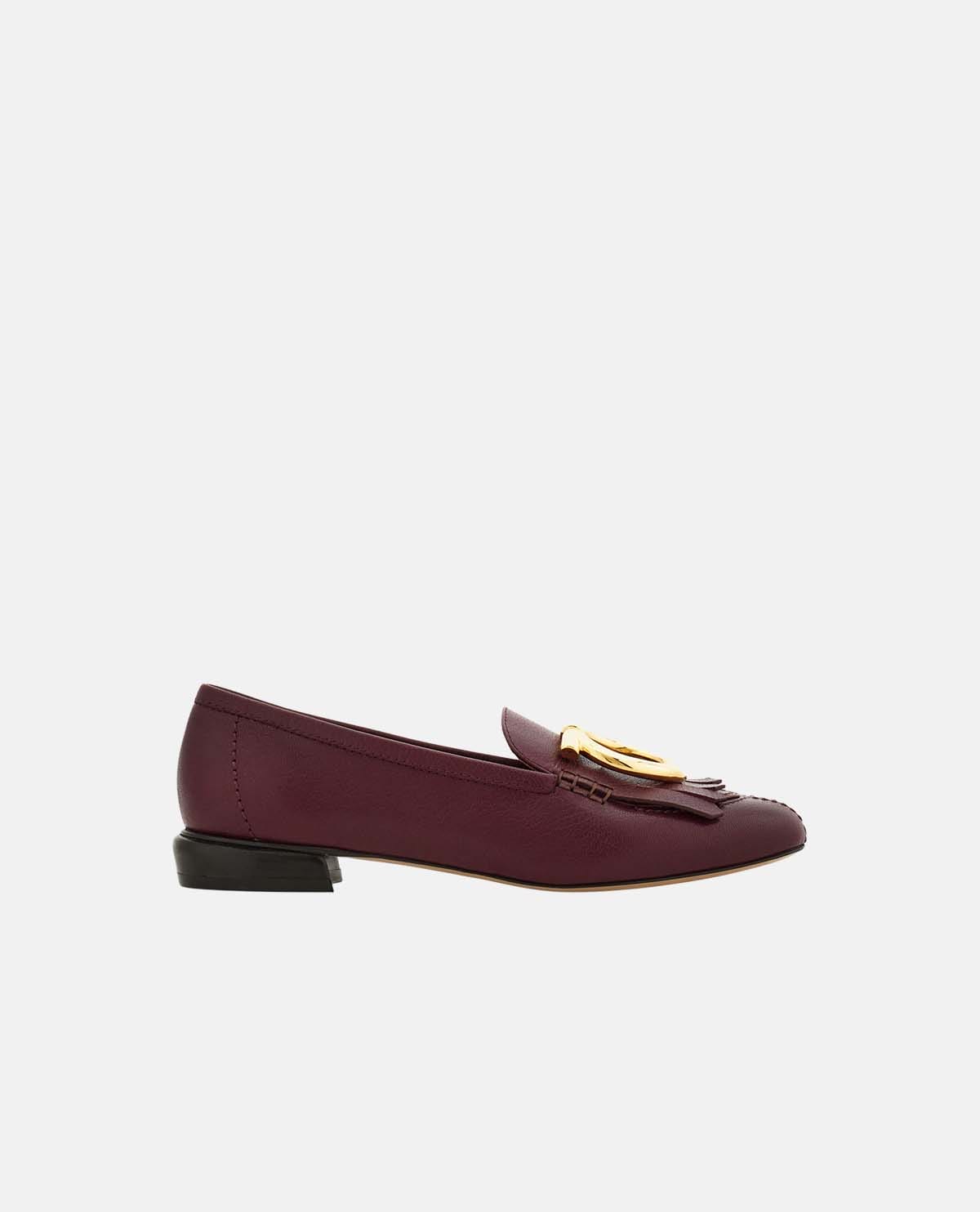 Giày loafer Gancio phối chi tiết tua rua