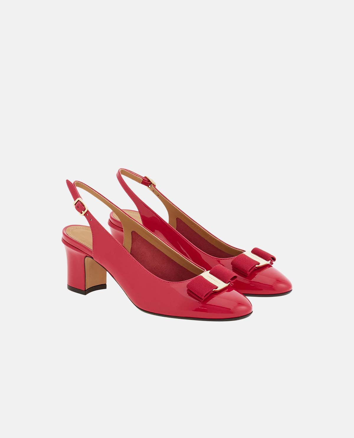Giày slingback phối nơ Vara