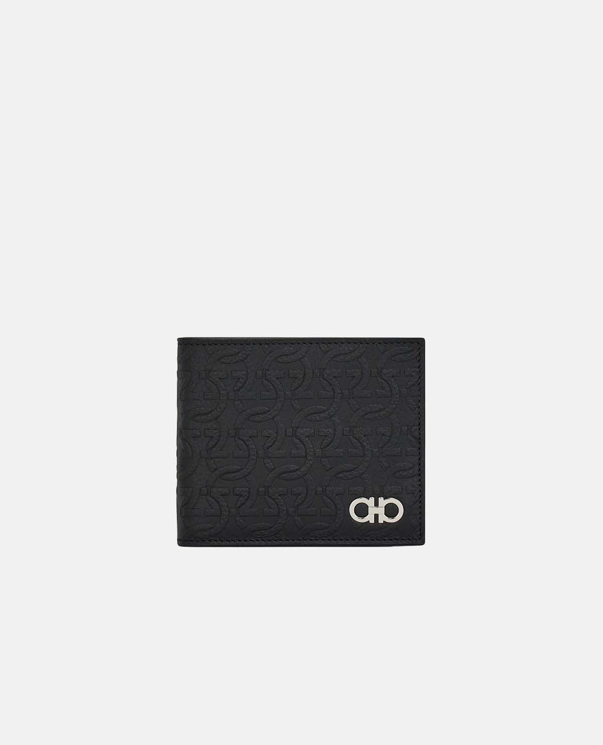 Ví gập họa tiết monogram