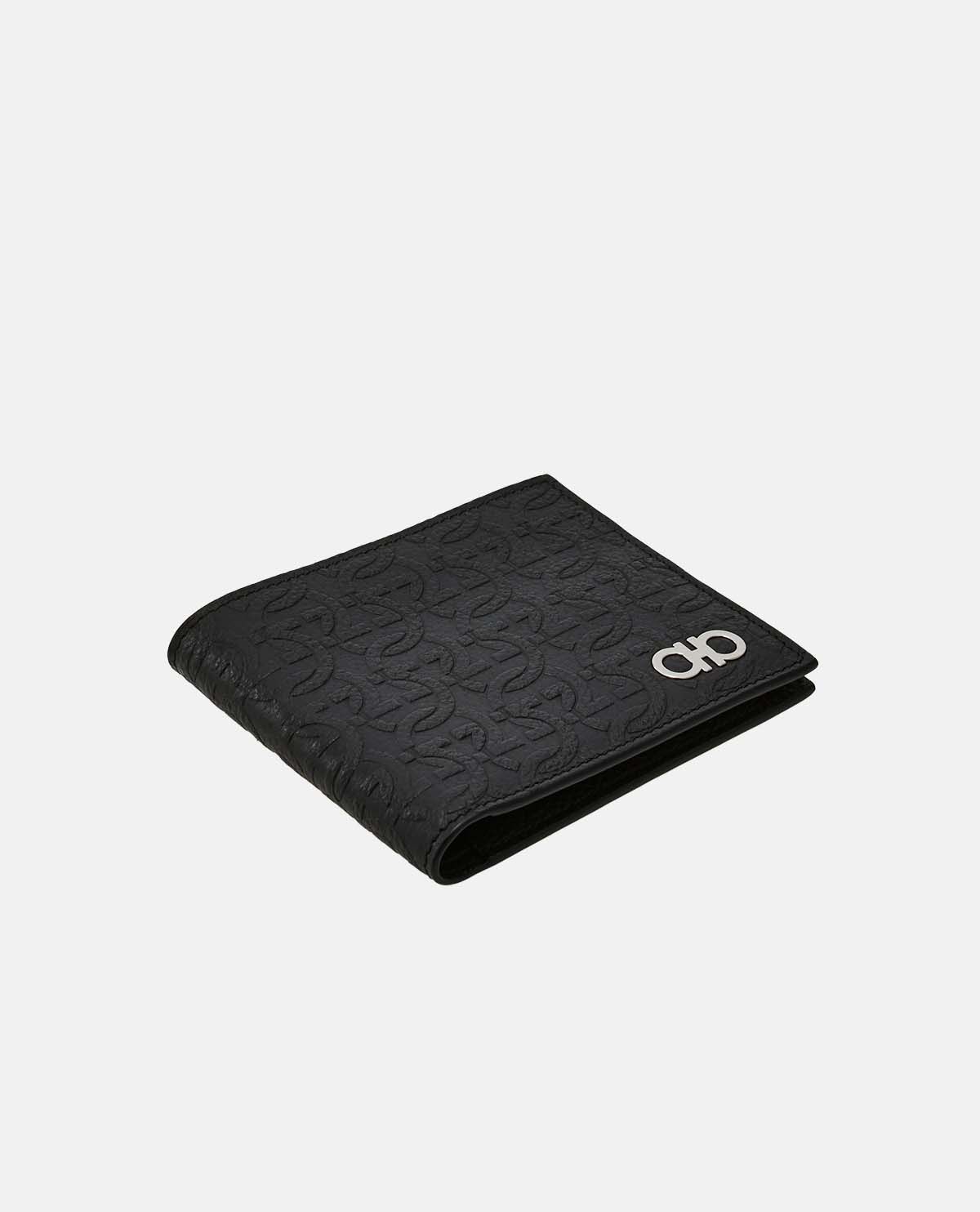 Ví gập họa tiết monogram